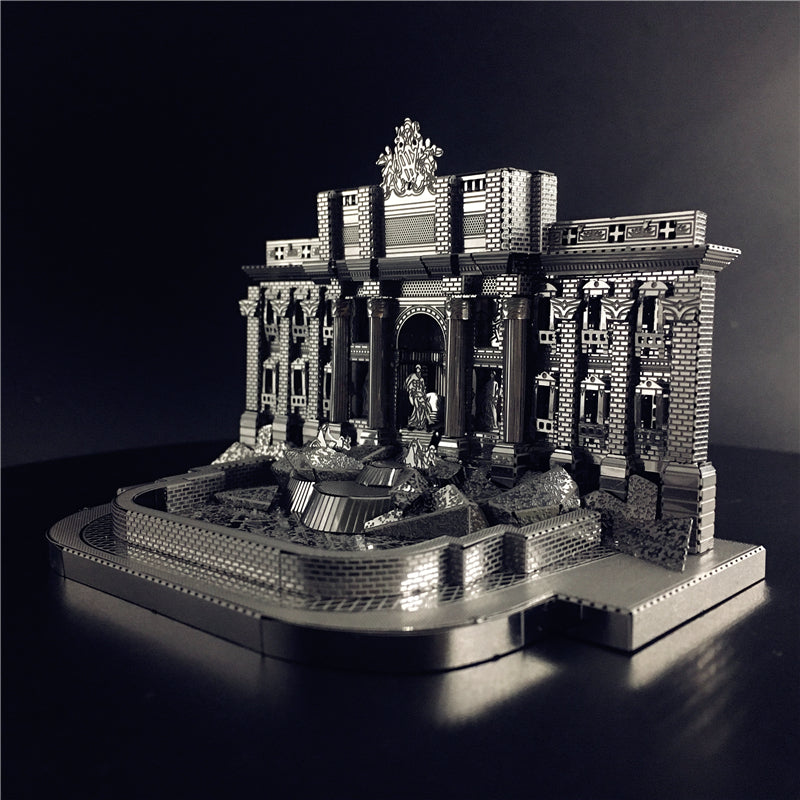 3D Metal model kit Trevi Fountain Building Model DIY 3D by Woody Signs Co. - Handmade Crafted Unique Wooden Creative