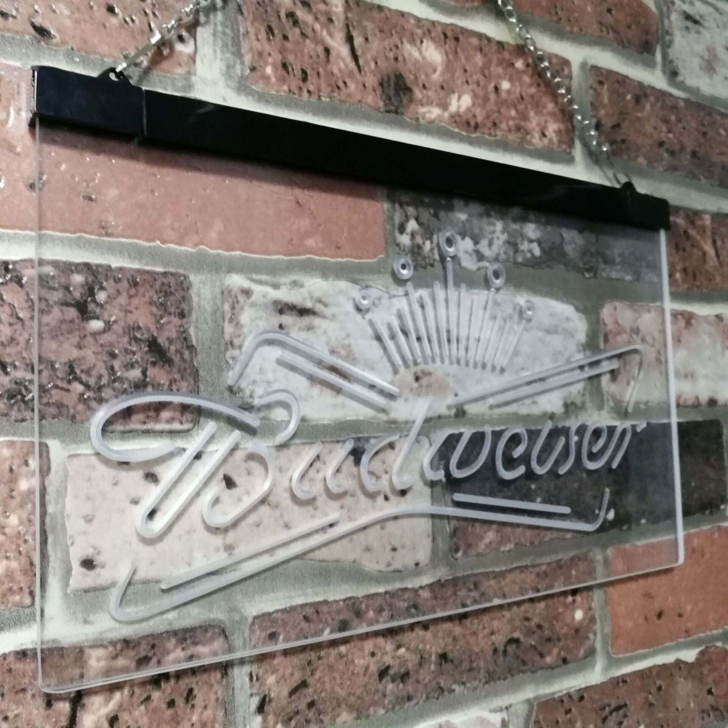 Budweiser King Bar Decoration Gift Dual Color Led Neon Light Signs st6-a2005 by Woody Signs Co. - Handmade Crafted Unique Wooden Creative