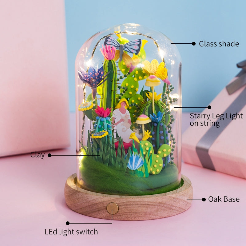4 Kinds Modeling Clay With Led&Glass Box Colorful Polymer Creative DIY Clay Creative Toy Gift for Children Adult DC by Woody Signs Co. - Handmade Crafted Unique Wooden Creative
