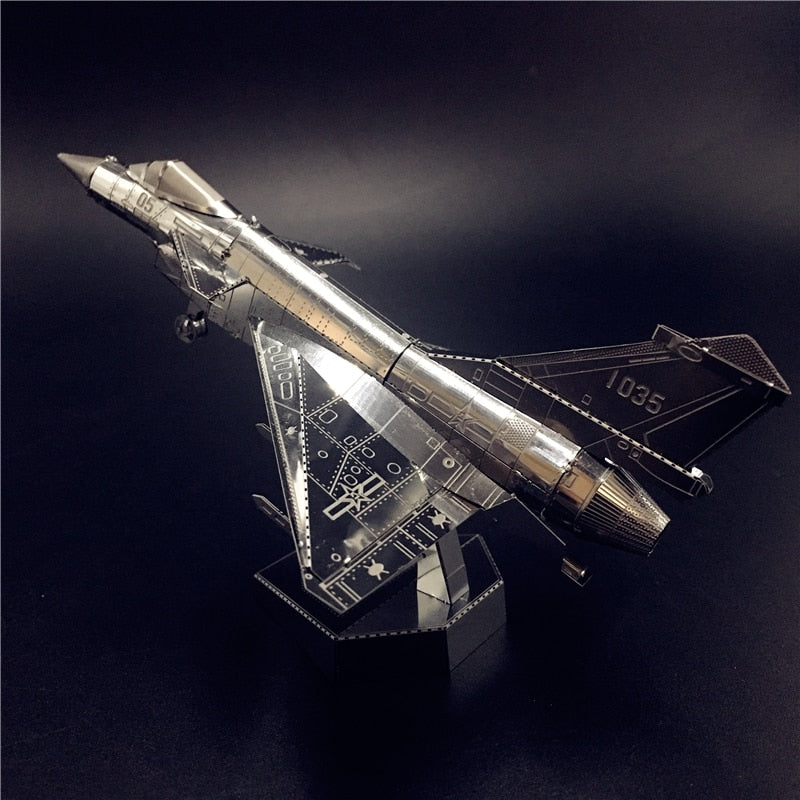3D Metal model kit AIR FORCE J-10B Chinese modern military equipment  Model DIY 3D by Woody Signs Co. - Handmade Crafted Unique Wooden Creative