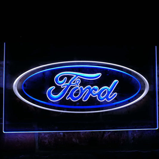Ford car Transport Bar Decoration Gift Dual Color Led Neon Light Signs st6-d0007 by Woody Signs Co. - Handmade Crafted Unique Wooden Creative