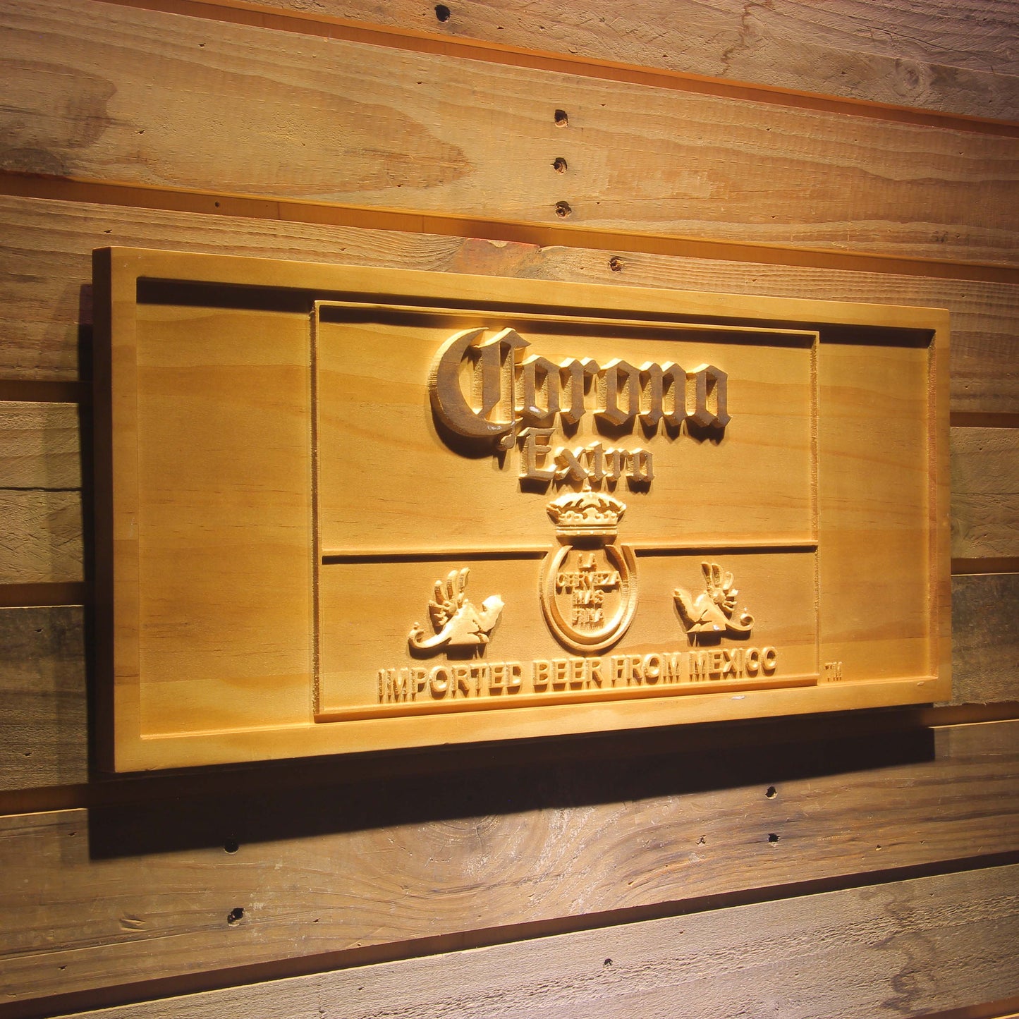 Corona Extra 3D Wooden Signs by Woody Signs Co. - Handmade Crafted Unique Wooden Creative