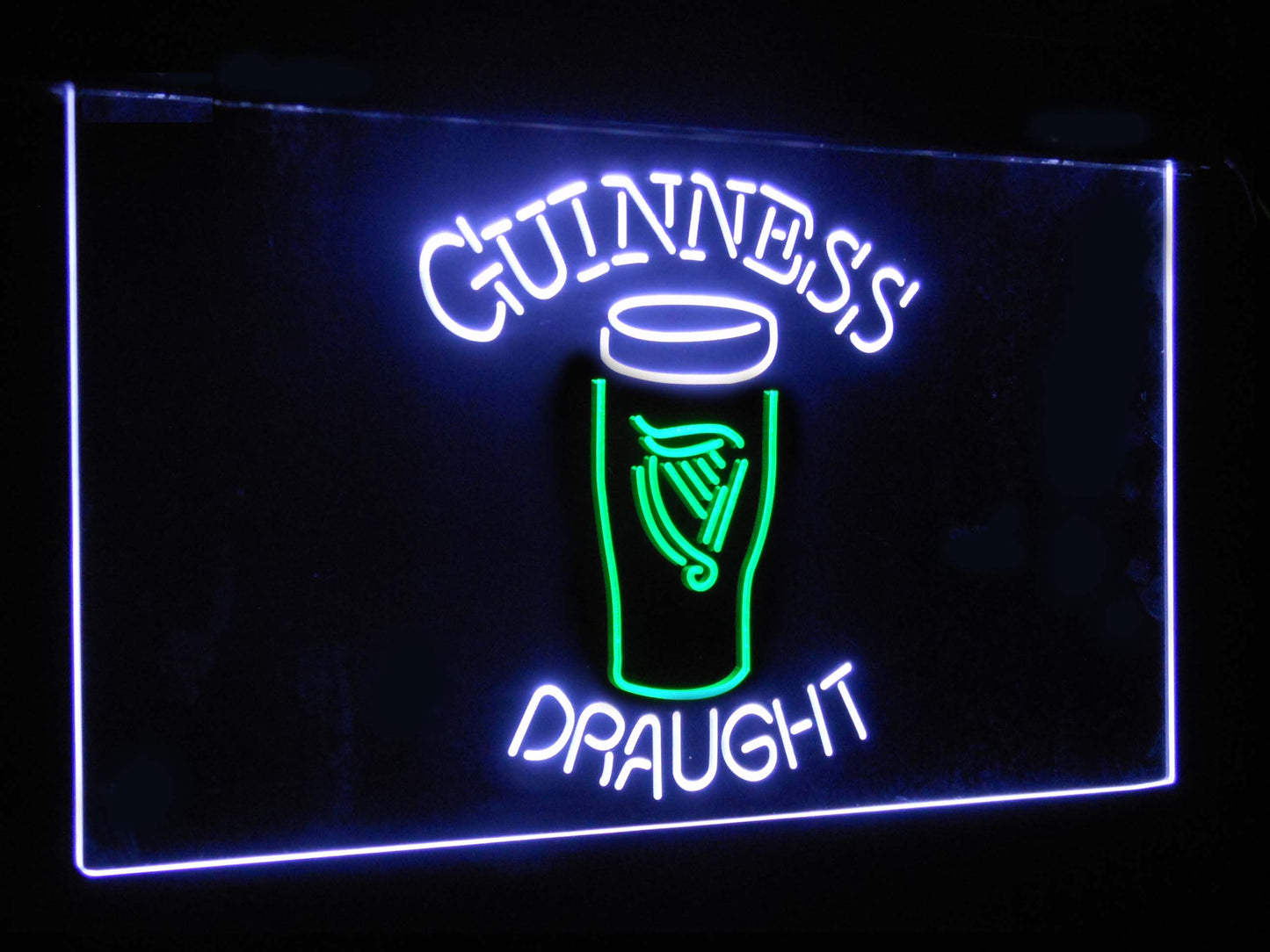 Guinness Draught Ale Bar Decoration Gift Dual Color Led Neon Light Signs st6-a2044 by Woody Signs Co. - Handmade Crafted Unique Wooden Creative