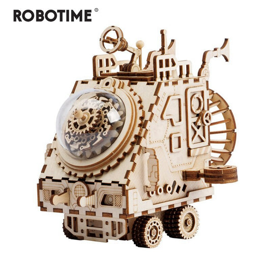 Creative DIY 3D Space Vehicle Wooden Puzzle Game Assembly Toy Gift for Children Teens Adult AM681 by Woody Signs Co. - Handmade Crafted Unique Wooden Creative
