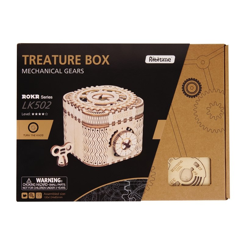 Creative DIY 3D Treasure Box&Calendar Wooden Puzzle Game Assembly Toy Gift for Children Teens Adult LK502 by Woody Signs Co. - Handmade Crafted Unique Wooden Creative