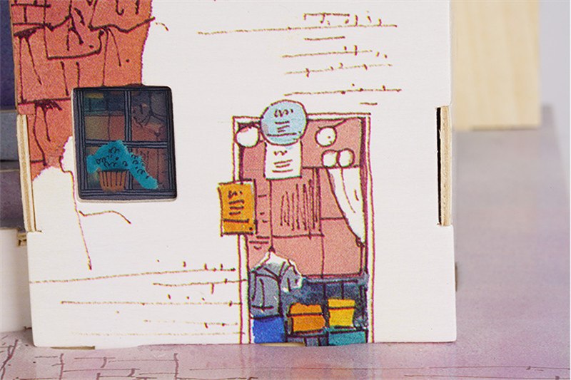 New DIY Spring in Italy Doll House with Led Light   Miniature Wooden    SJ302 by Woody Signs Co. - Handmade Crafted Unique Wooden Creative