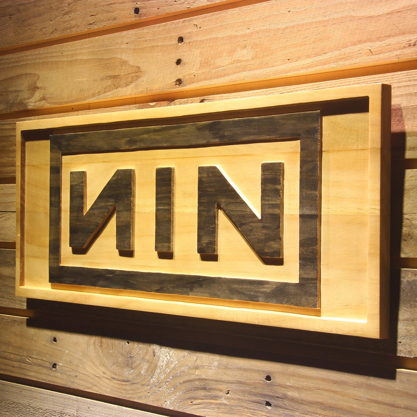 Nine Inch Nail NIN 3D Wooden Bar Signs by Woody Signs Co. - Handmade Crafted Unique Wooden Creative