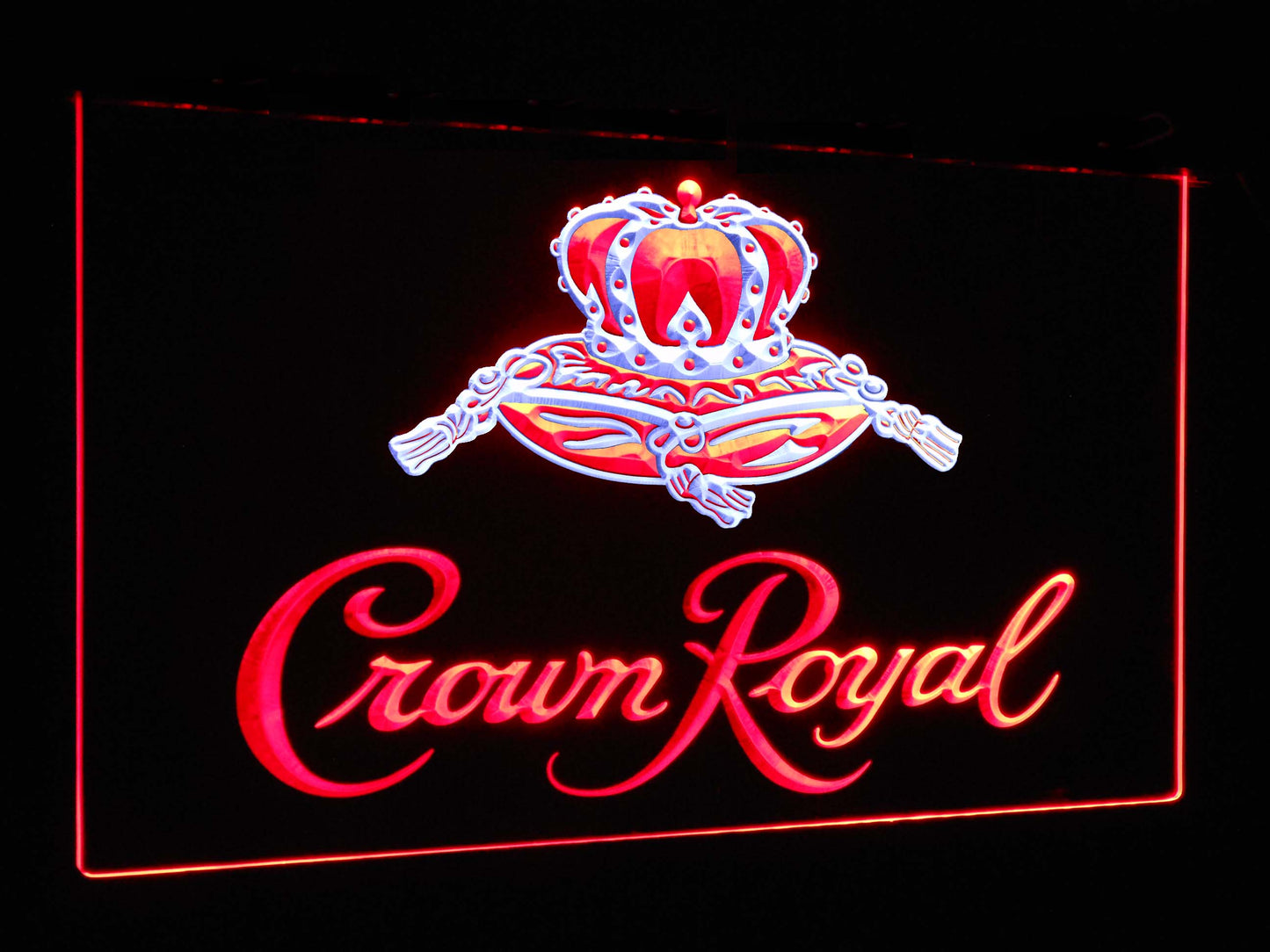 Crown Royal Bar Decoration Gift Dual Color Led Neon Light Signs st6-a0104 by Woody Signs Co. - Handmade Crafted Unique Wooden Creative