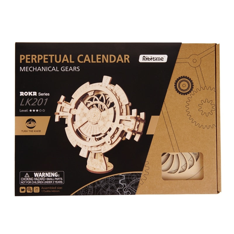 New Arrival Creative DIY Perpetual Calendar Wooden Assembly Gift for LK201 by Woody Signs Co. - Handmade Crafted Unique Wooden Creative