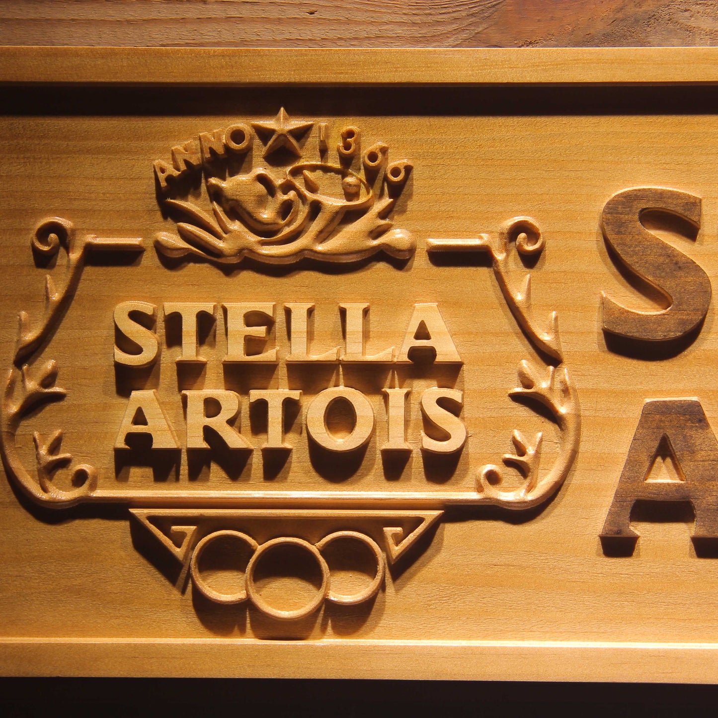 Stella Artois 3D Wooden Signs by Woody Signs Co. - Handmade Crafted Unique Wooden Creative