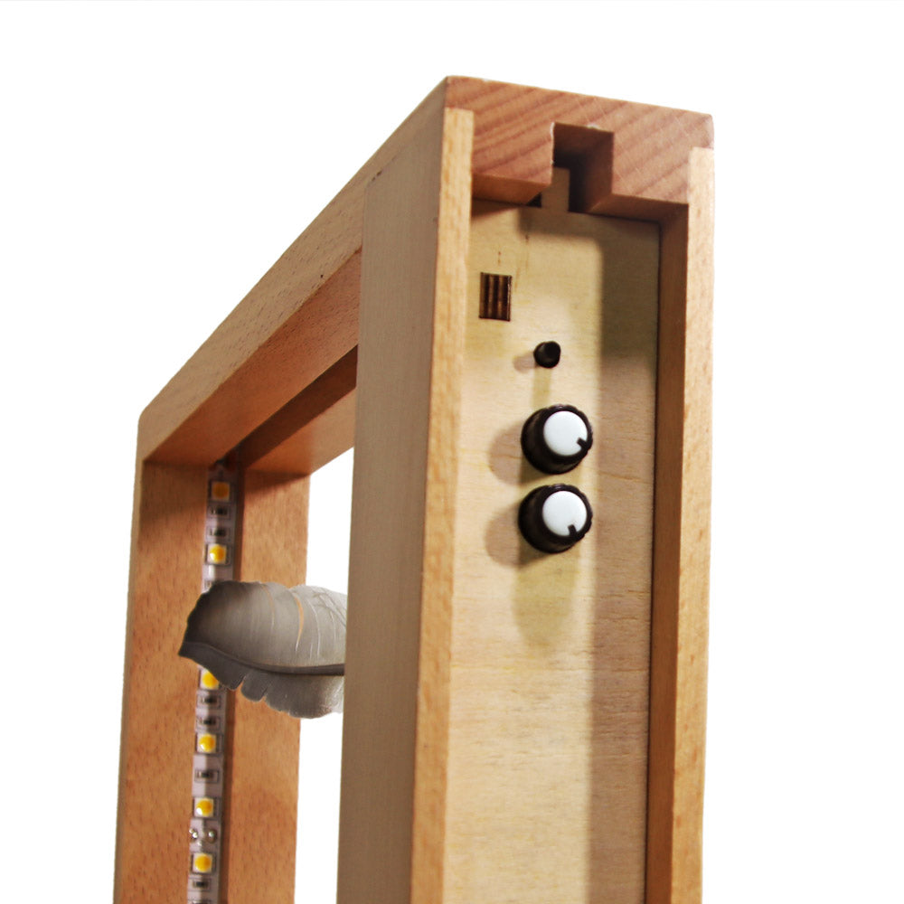 Lightweight Object Slow Motion Frame LED Optical Illusion Sculpture Slows Down Time Action Picture Frame Desktop ation by Woody Signs Co. - Handmade Crafted Unique Wooden Creative