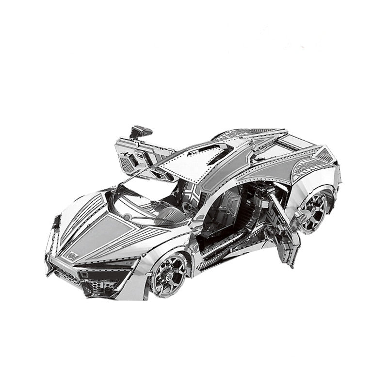 3D Metal model kit Hypersport Racing Car Model DIY 3D by Woody Signs Co. - Handmade Crafted Unique Wooden Creative