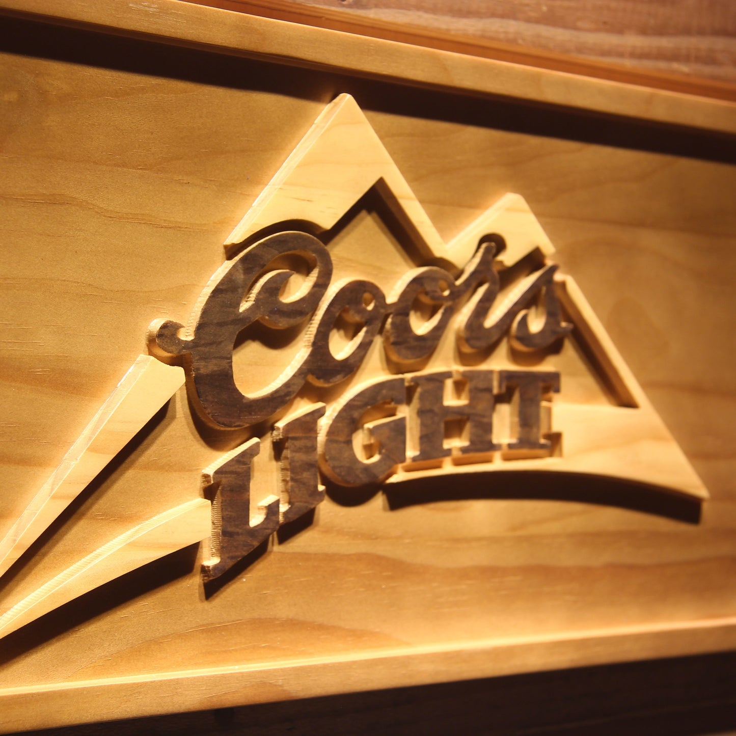 Coors Light 3D Wooden Signs by Woody Signs Co. - Handmade Crafted Unique Wooden Creative
