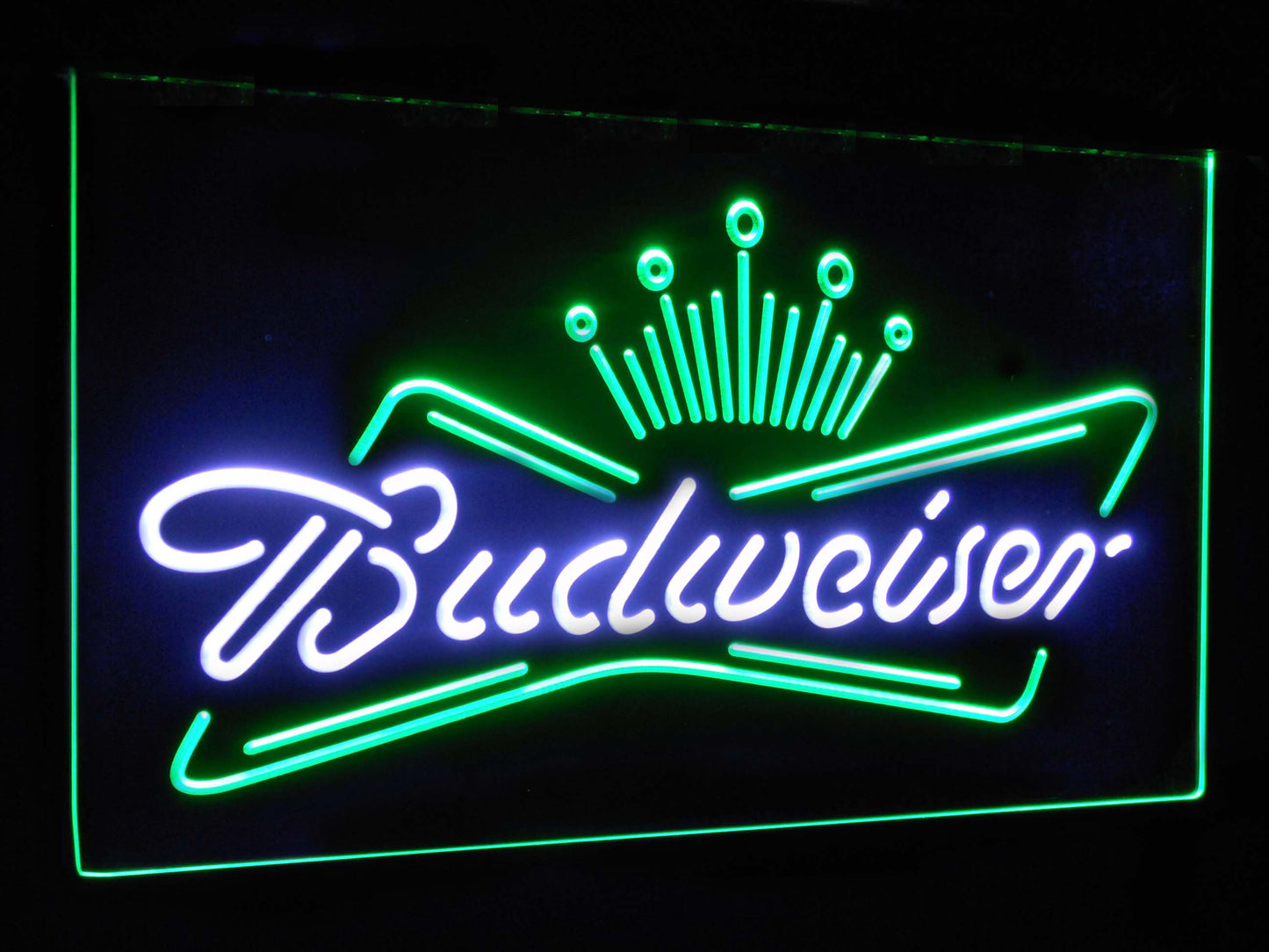 Budweiser King Bar Decoration Gift Dual Color Led Neon Light Signs st6-a2005 by Woody Signs Co. - Handmade Crafted Unique Wooden Creative