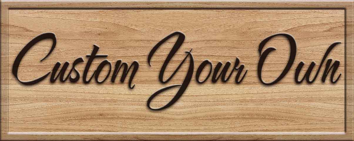 CUSTOM WOOD SIGN Design your own 3D Wooden Bar Sign by Woody Signs Co. - Handmade Crafted Unique Wooden Creative