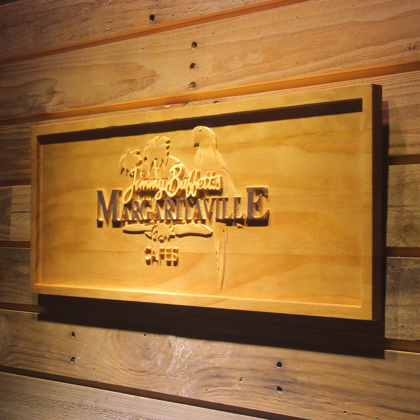 Jimmy Buffett Margaritaville 3D Wooden Signs by Woody Signs Co. - Handmade Crafted Unique Wooden Creative