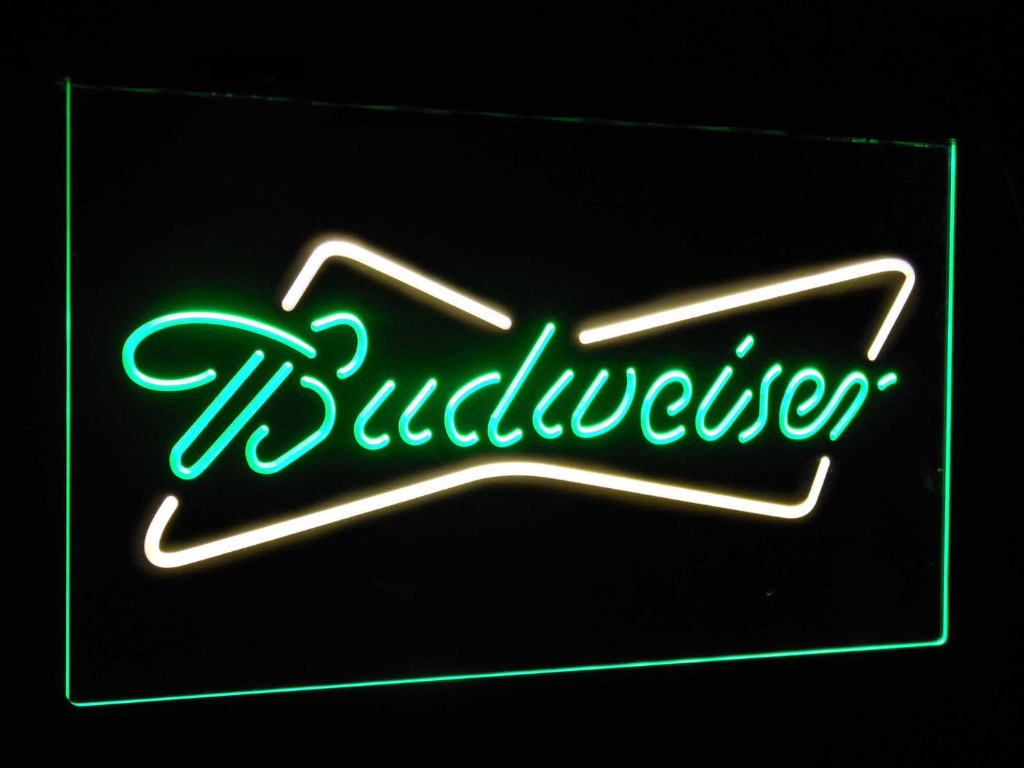 Budweiser Classic Bar Decoration Gift Dual Color Led Neon Light Signs st6-a2009 by Woody Signs Co. - Handmade Crafted Unique Wooden Creative