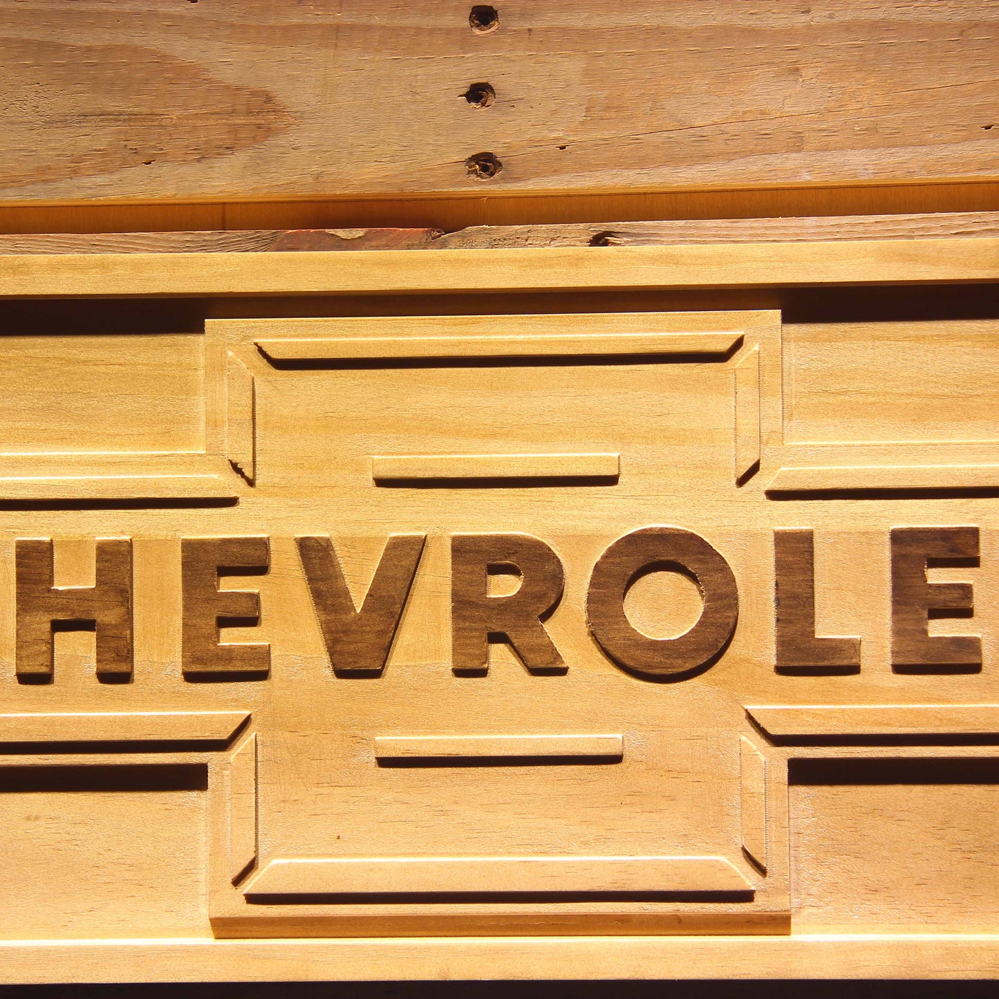 Chevrolet Car 3D Wooden Bar Signs by Woody Signs Co. - Handmade Crafted Unique Wooden Creative