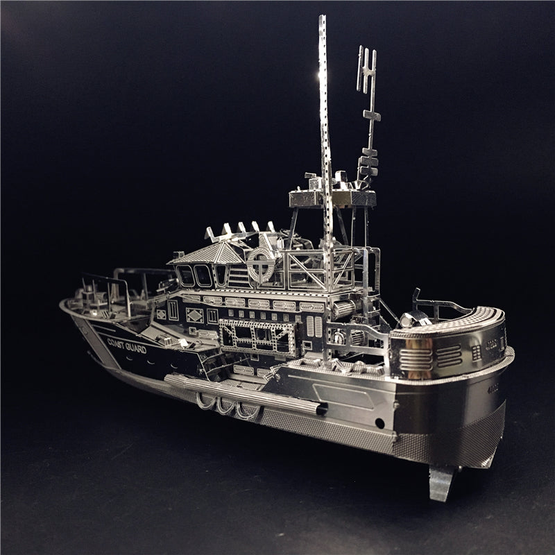 3D Metal kits DIY Puzzle Assembly Model LIFEBOAT  C22201 1:100 2 Sheets Stainless Steel Creative toys gift by Woody Signs Co. - Handmade Crafted Unique Wooden Creative
