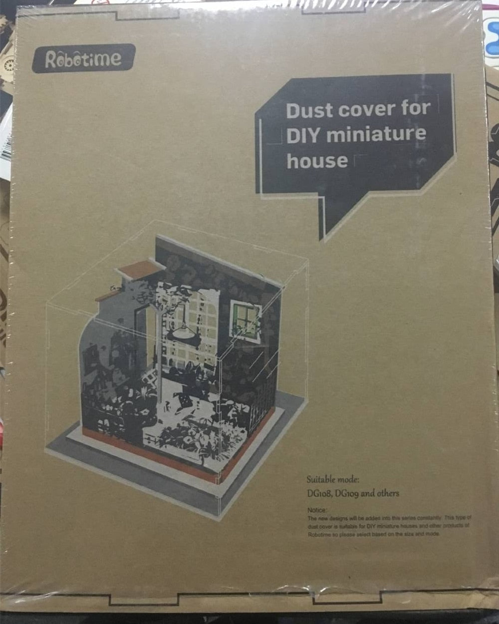 Transparent Dust Cover Display Box For Doll House 3mm Thickness Acrylic board For Show Room Dust Prevention Proof DG01Z by Woody Signs Co. - Handmade Crafted Unique Wooden Creative