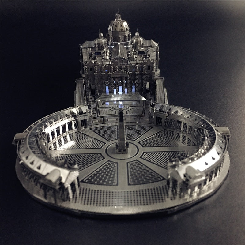 3D Metal model kit 1:1000 STPETER'S BASILICA Model DIY 3D by Woody Signs Co. - Handmade Crafted Unique Wooden Creative