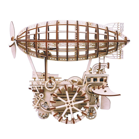 DIY Moveable Airship Gear Drive by Clockwork 3D Wooden   Hobbies Gift for   LK702 by Woody Signs Co. - Handmade Crafted Unique Wooden Creative