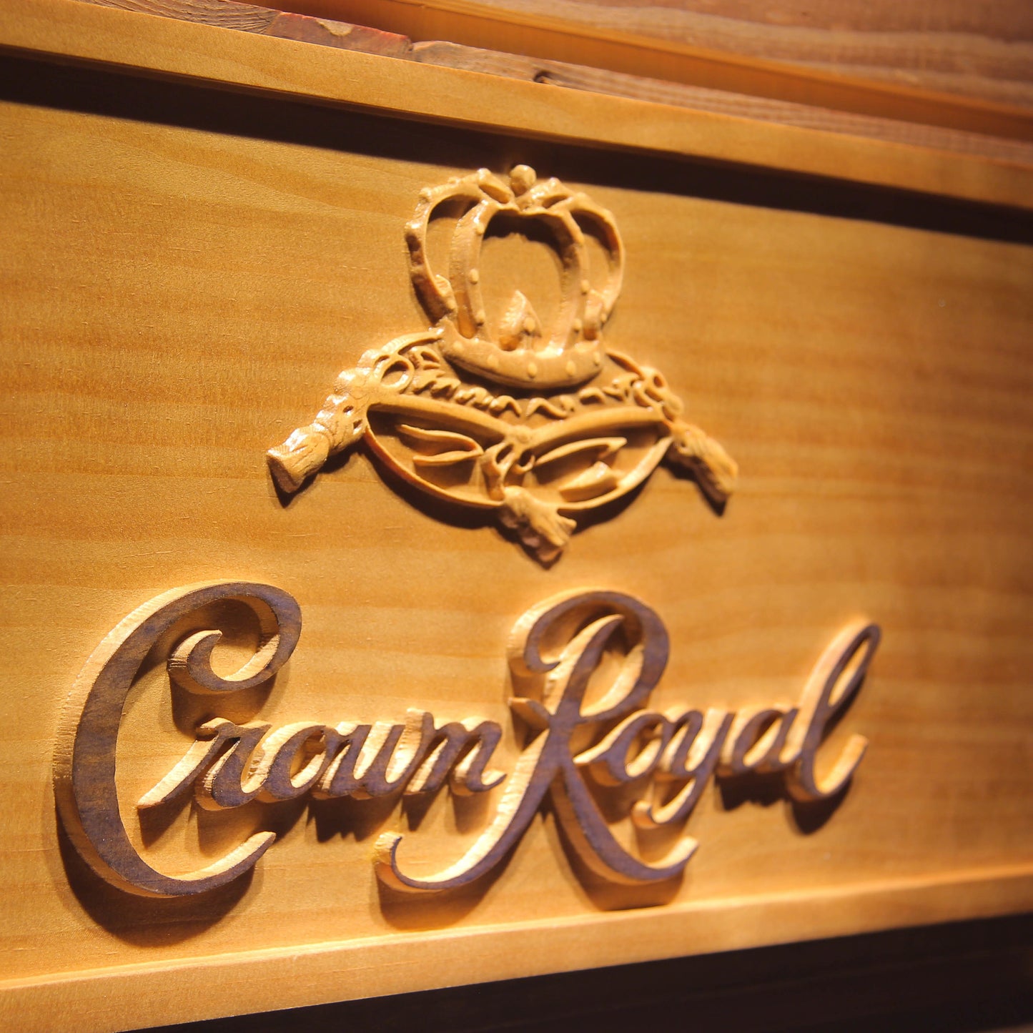 Crown Royal 3D Wooden Signs by Woody Signs Co. - Handmade Crafted Unique Wooden Creative