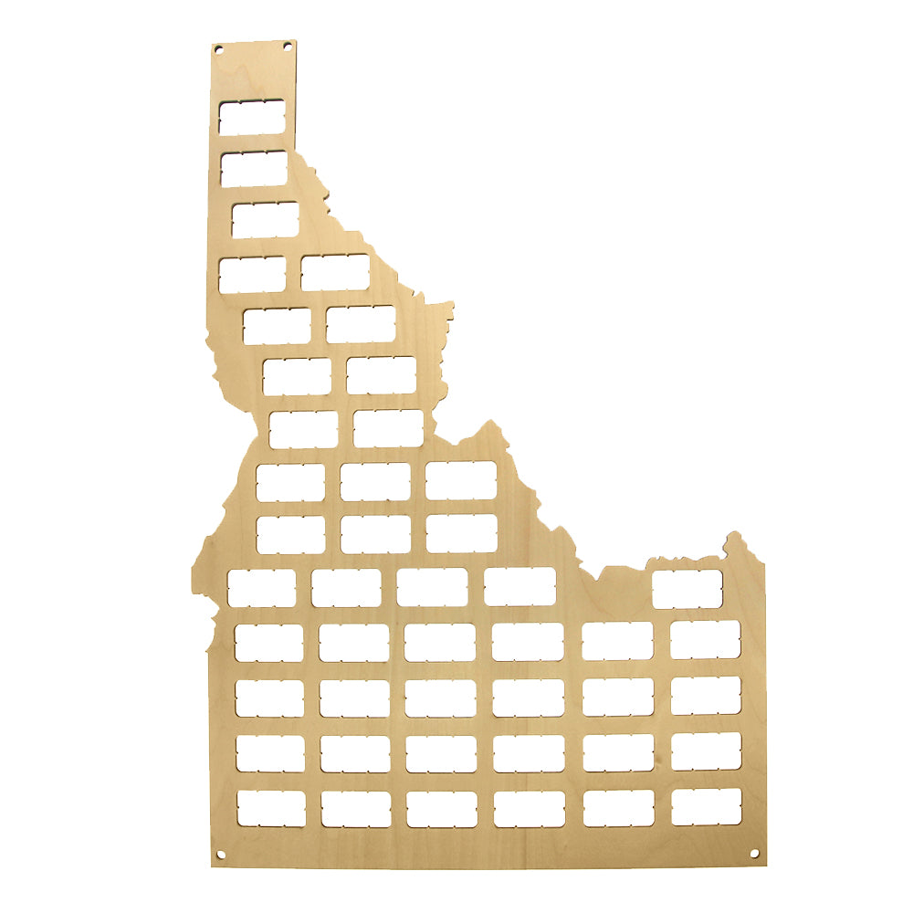 Idaho State Cork Map Wooden Display Wall Map The Gem State Cork Holder Bottle Corks Trap Hanger Home Bar by Woody Signs Co. - Handmade Crafted Unique Wooden Creative