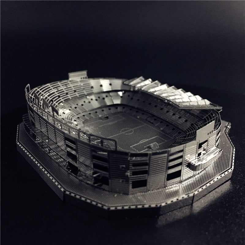 3D Metal model kit 1:3500 CAMP NOU STADIUM Model DIY 3D by Woody Signs Co. - Handmade Crafted Unique Wooden Creative