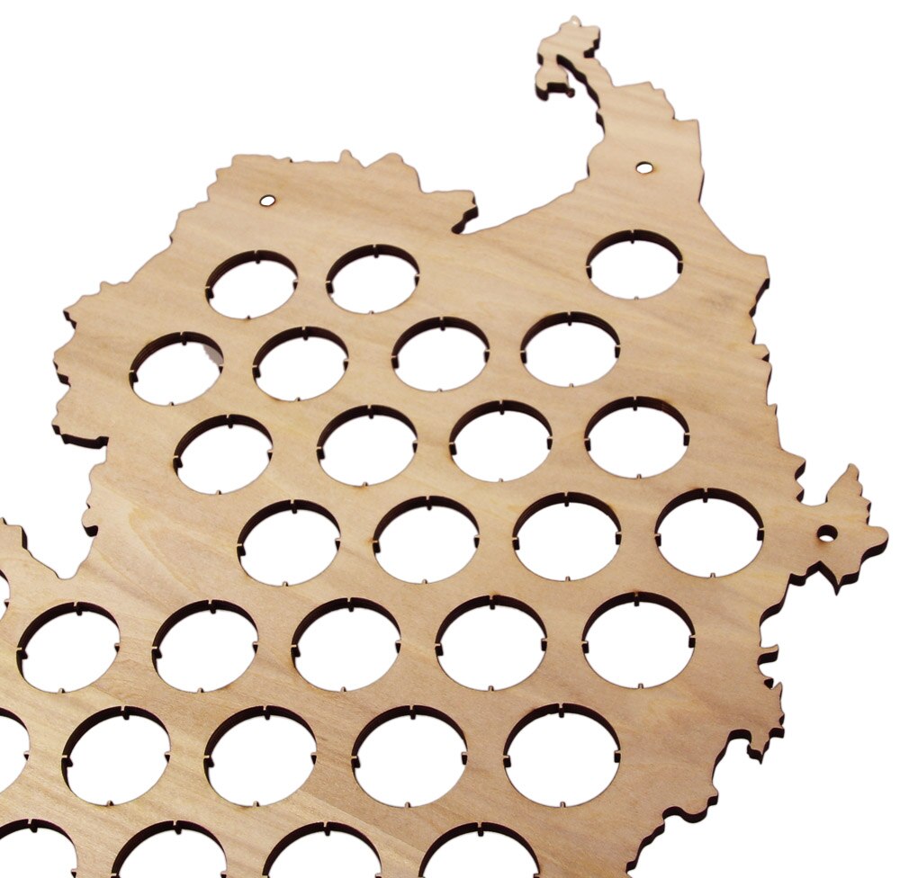 Cap Map Bottle Cap Map Of Switzerland Best for Aficionado Wooden Hanging Craft by Woody Signs Co. - Handmade Crafted Unique Wooden Creative