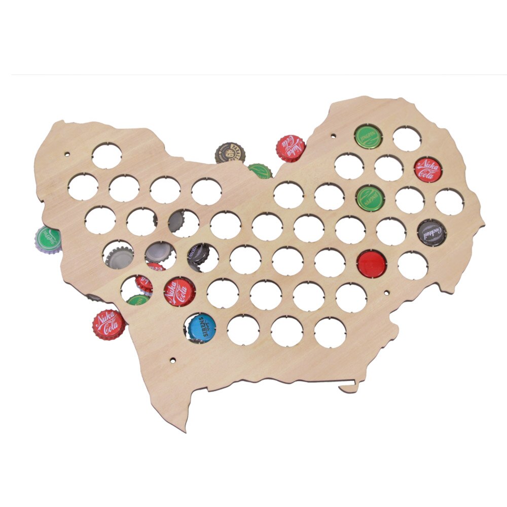 Africa Cap Map Wooden Craft Cap Display Art Wood Craft Novelty Gifts For Lover Cap Collector by Woody Signs Co. - Handmade Crafted Unique Wooden Creative