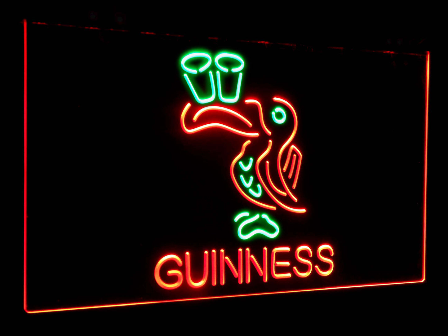 Lovely Day Guinness Toucan Bar Decor Dual Color Led Neon Light Signs st6-a2121 by Woody Signs Co. - Handmade Crafted Unique Wooden Creative