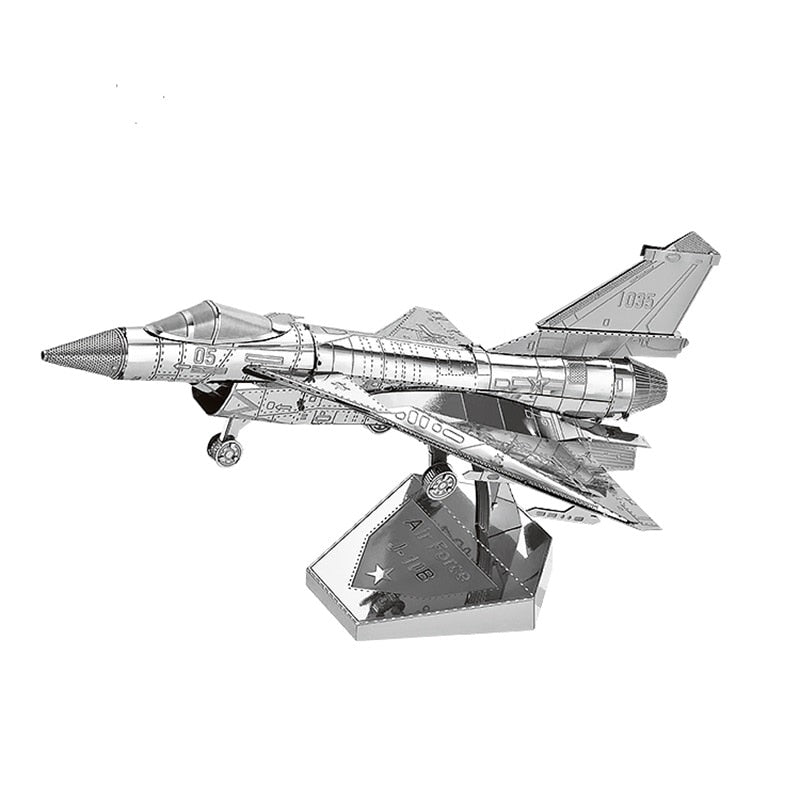 3D Metal model kit AIR FORCE J-10B Chinese modern military equipment  Model DIY 3D by Woody Signs Co. - Handmade Crafted Unique Wooden Creative