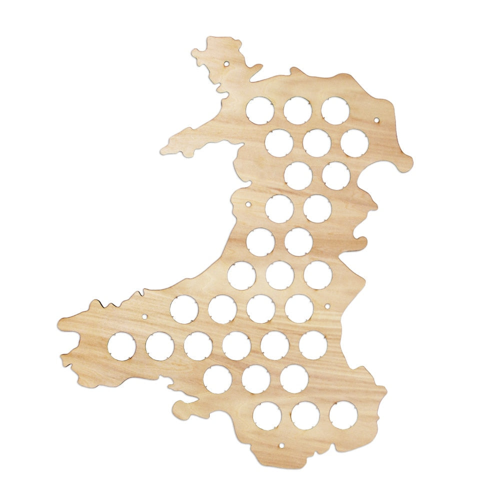 Wales  Cap Map Patriotic Welsh  Cap Holder  Cap Display  Bar Pub Business Wall Sign ation Accessories by Woody Signs Co. - Handmade Crafted Unique Wooden Creative