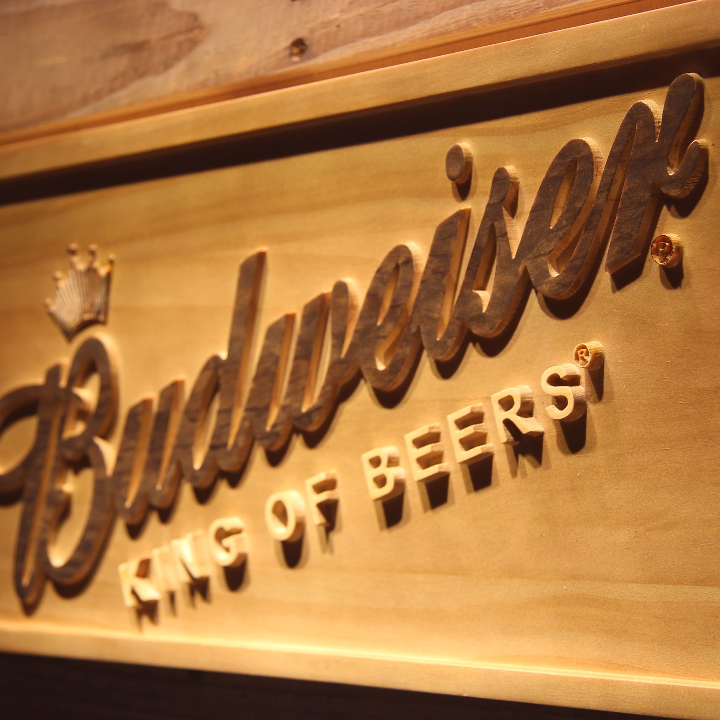 Budweiser  3D Wooden Signs by Woody Signs Co. - Handmade Crafted Unique Wooden Creative