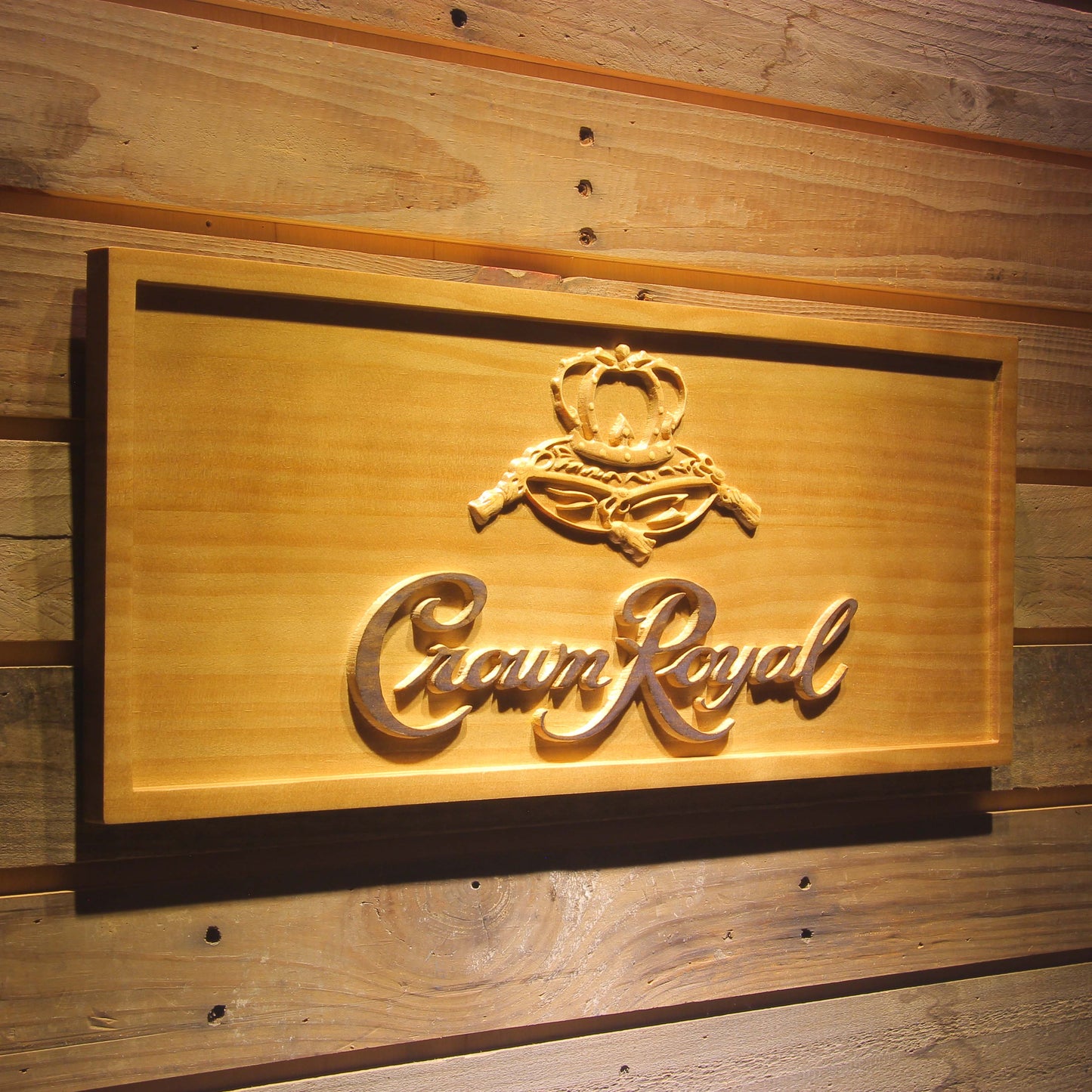 Crown Royal 3D Wooden Signs by Woody Signs Co. - Handmade Crafted Unique Wooden Creative