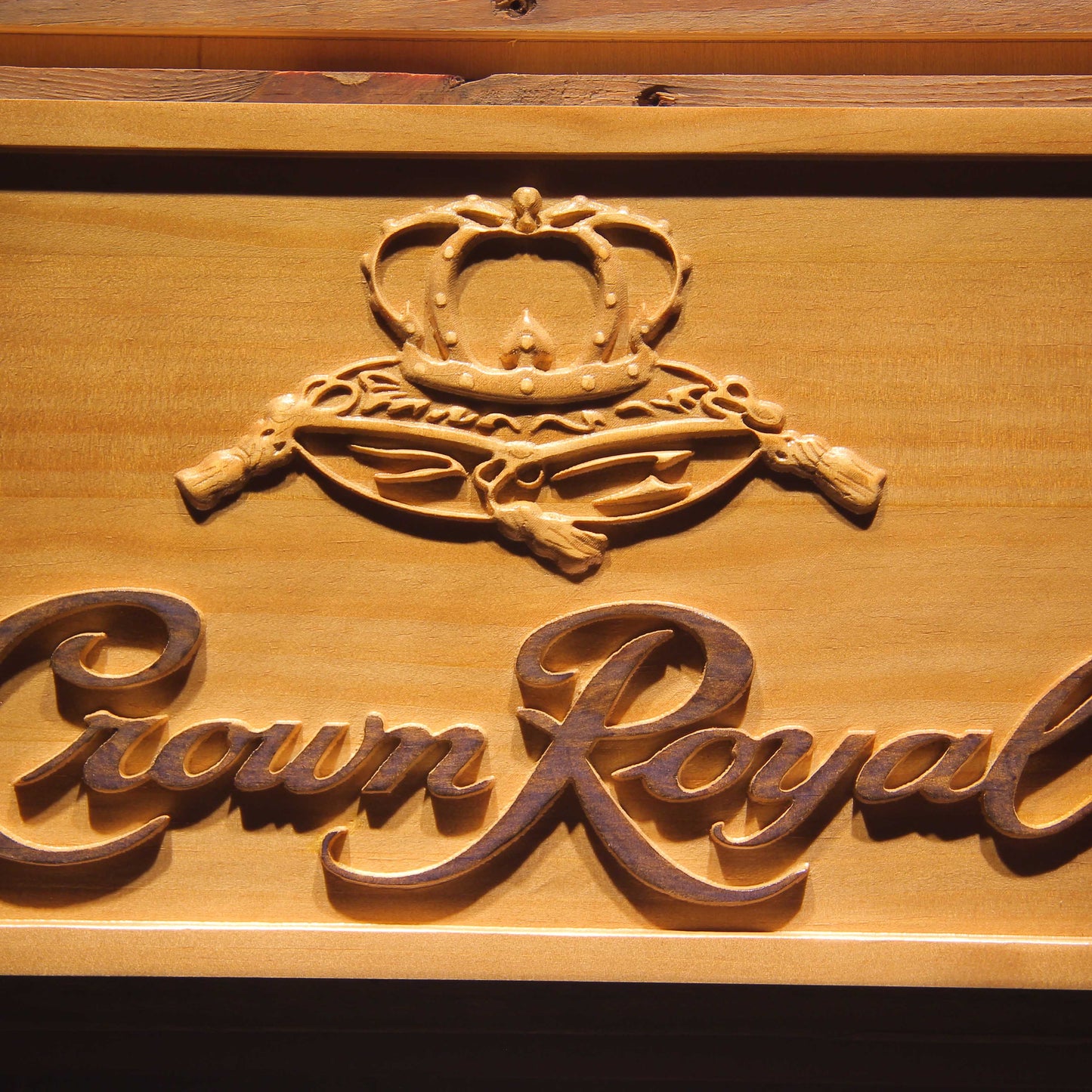 Crown Royal 3D Wooden Signs by Woody Signs Co. - Handmade Crafted Unique Wooden Creative