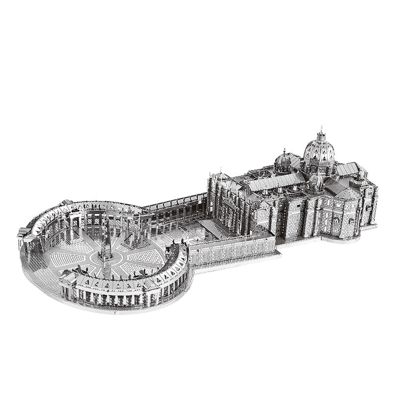 3D Metal model kit 1:1000 STPETER'S BASILICA Model DIY 3D by Woody Signs Co. - Handmade Crafted Unique Wooden Creative