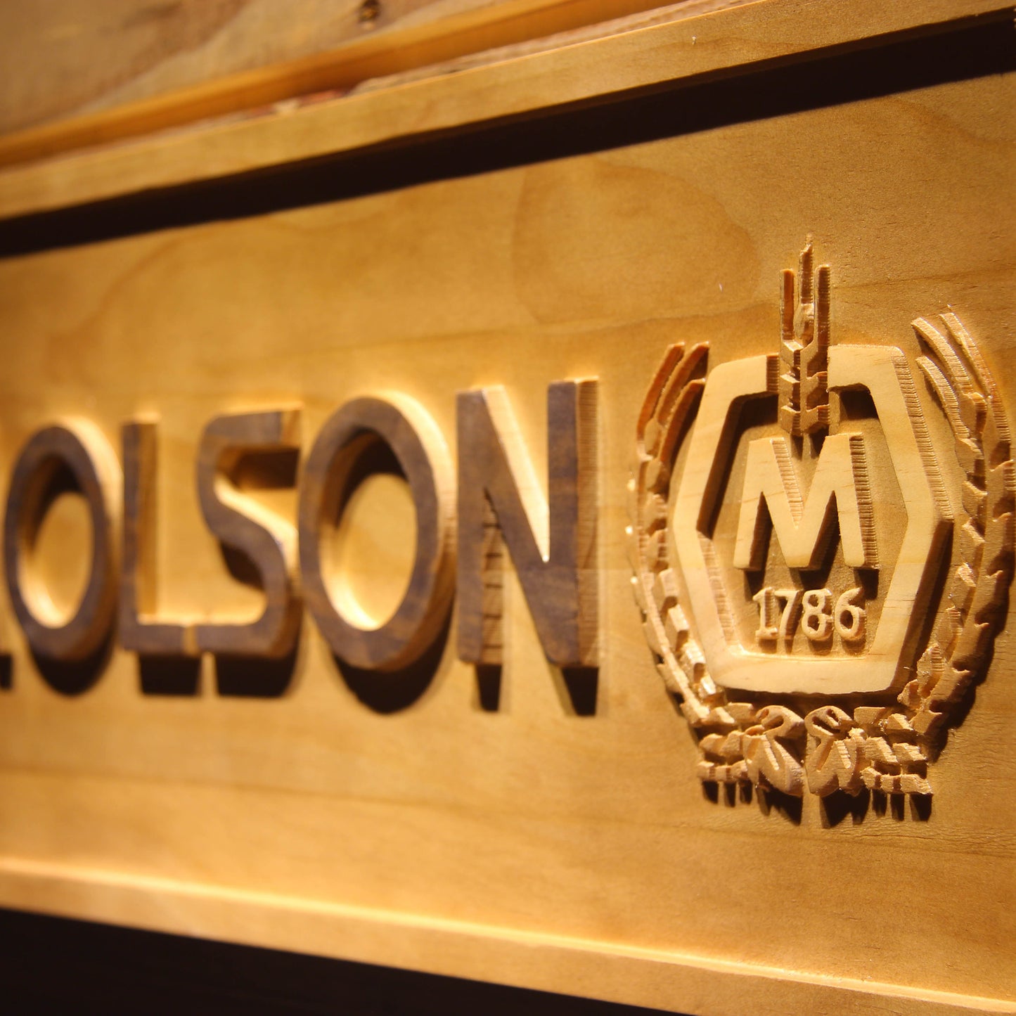 Molson 3D Wooden Bar Signs by Woody Signs Co. - Handmade Crafted Unique Wooden Creative
