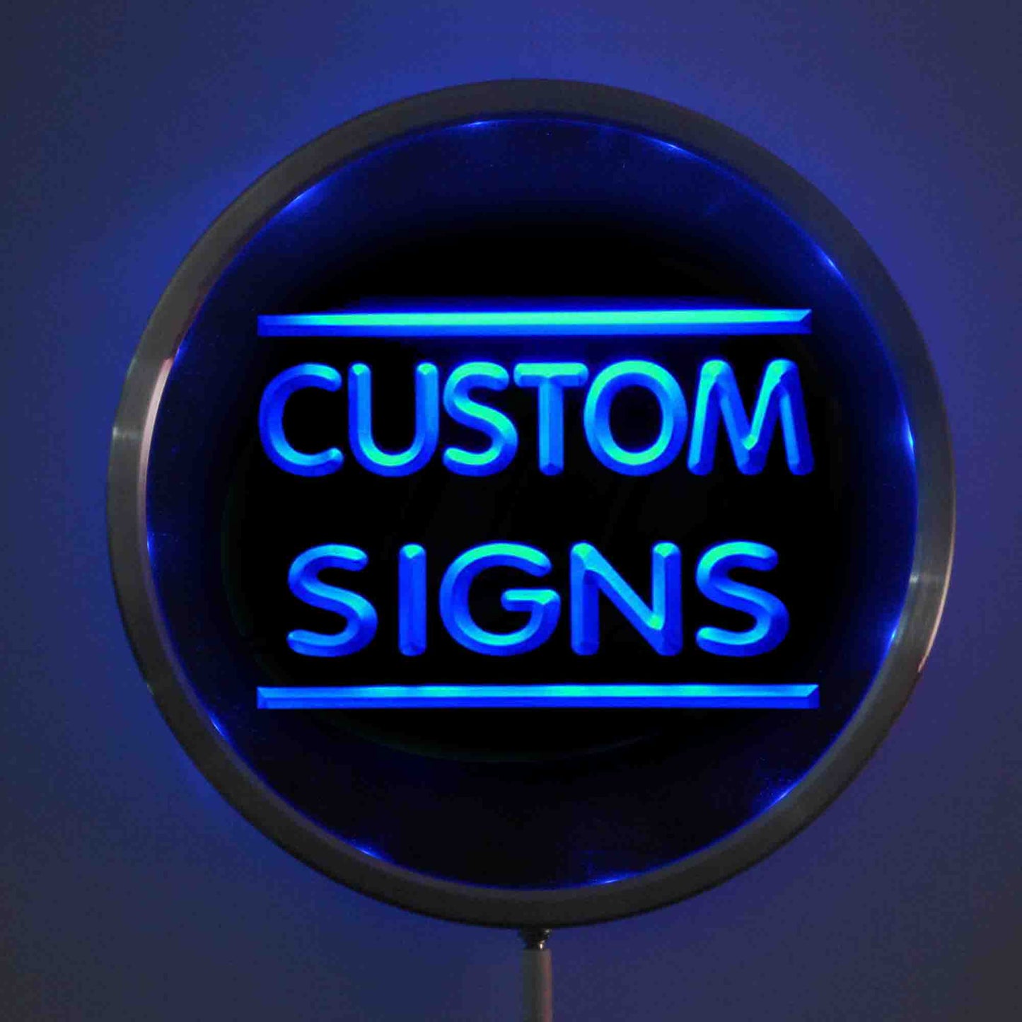 7 Sizes Multi Color Remote Control Custom Neon Signs Design Your Own LED Neon Signs Rectangle Round Shape by Woody Signs Co. - Handmade Crafted Unique Wooden Creative
