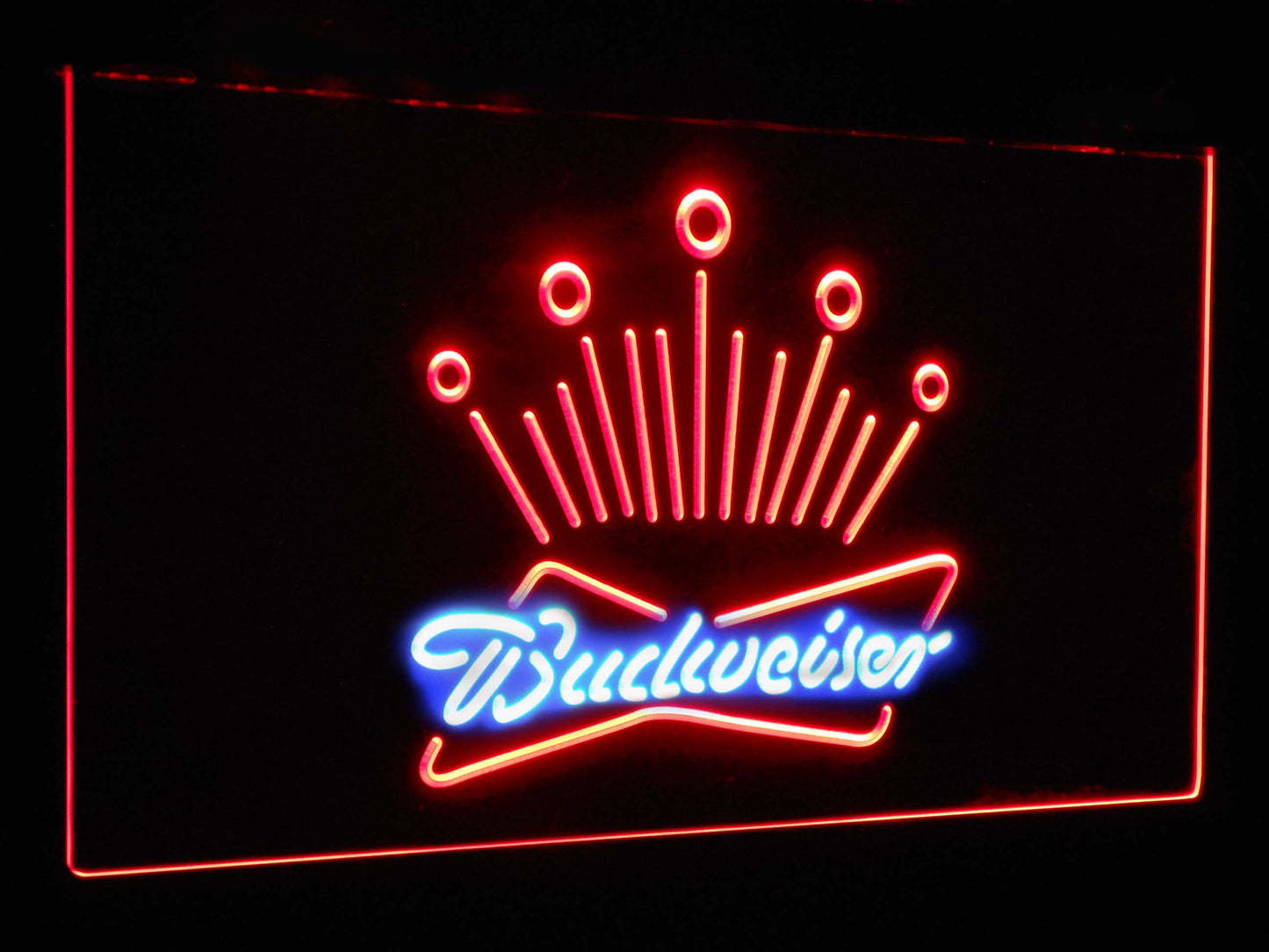 Budweiser Eagle Club Bar Decoration Gift Dual Color Led Neon Light Signs st6-a2007 by Woody Signs Co. - Handmade Crafted Unique Wooden Creative