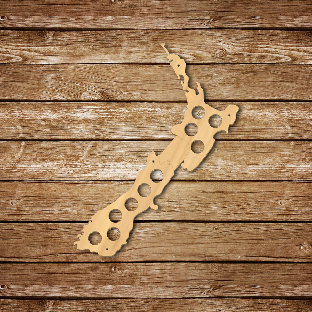 Map Of New Zealand Cap Map Display Holder Bottle Cap Gadgets Wood Crafts 3D Wall For Pub Bar by Woody Signs Co. - Handmade Crafted Unique Wooden Creative