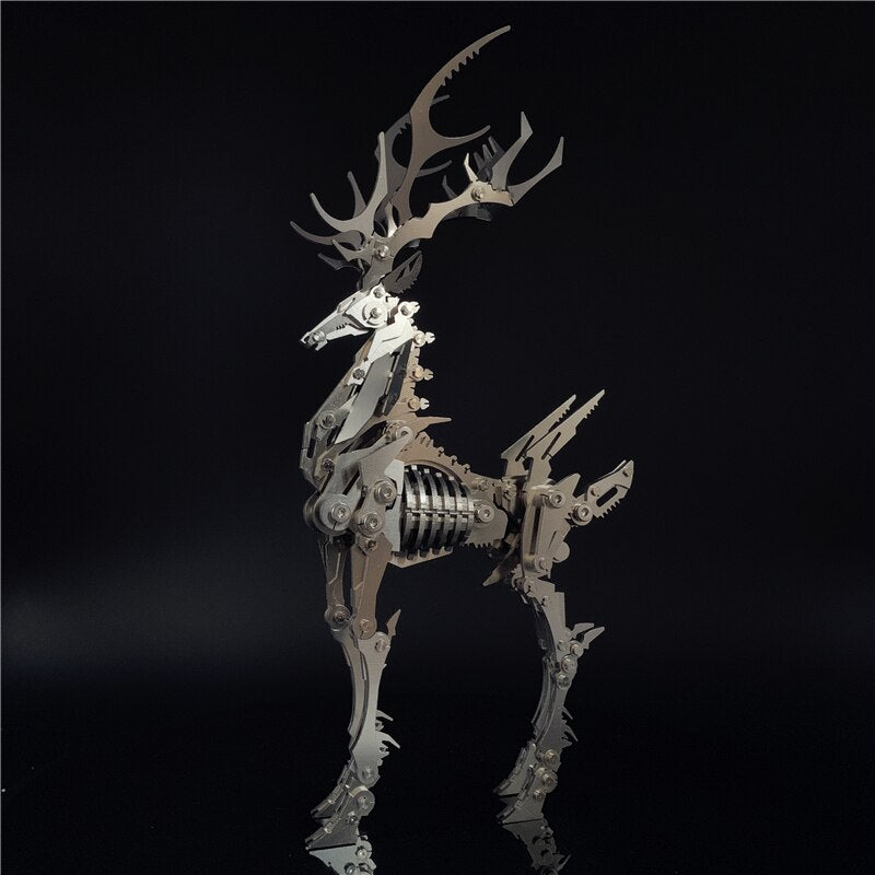 3D Metal Model Chinese Zodiac Dinosaurs David's deer DIY Assembly models Toys Collection Desktop For Adult Children by Woody Signs Co. - Handmade Crafted Unique Wooden Creative