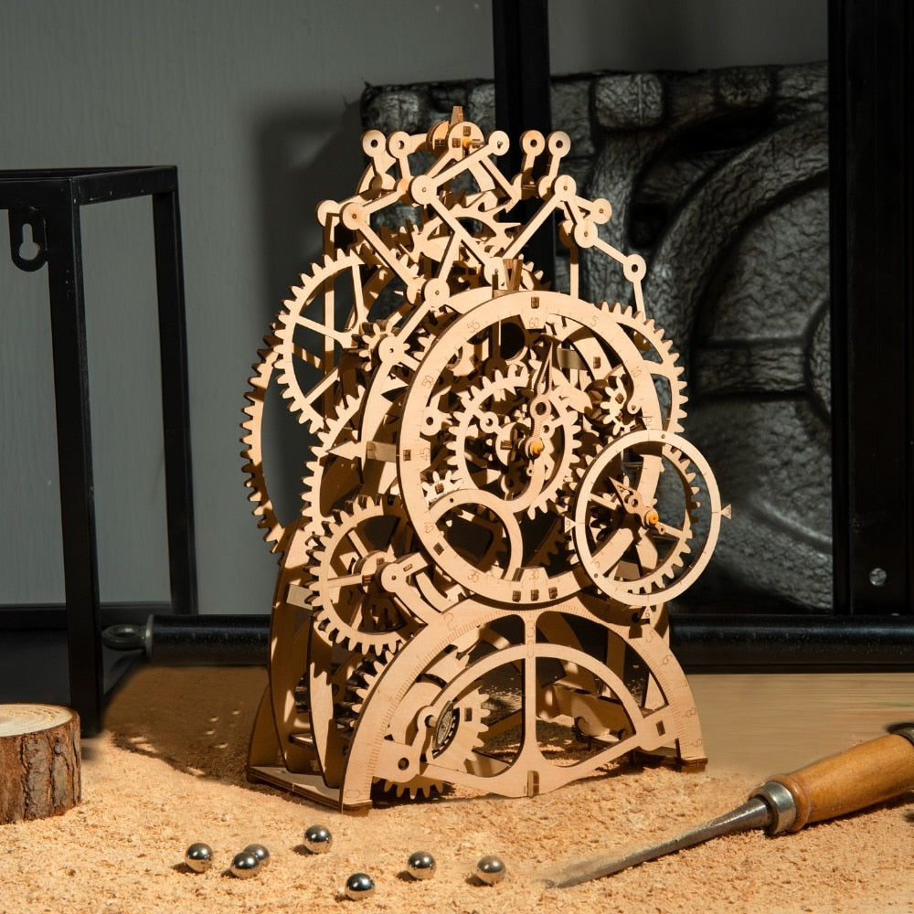 4 Kinds Creative DIY Laser Cutting 3D Mechanical Model Wooden Puzzle Game Assembly Toy Gift for Children Teens Adult LK by Woody Signs Co. - Handmade Crafted Unique Wooden Creative