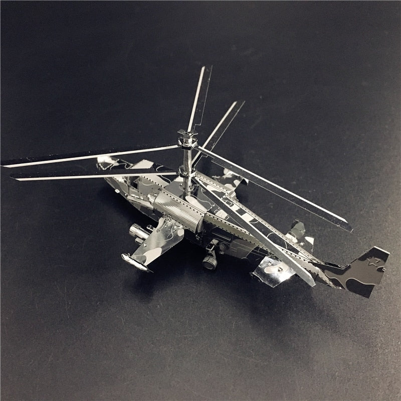 3D Metal model kit KA-50 Aircraft RAH-66 Stealth Helicopter Model DIY 3D by Woody Signs Co. - Handmade Crafted Unique Wooden Creative