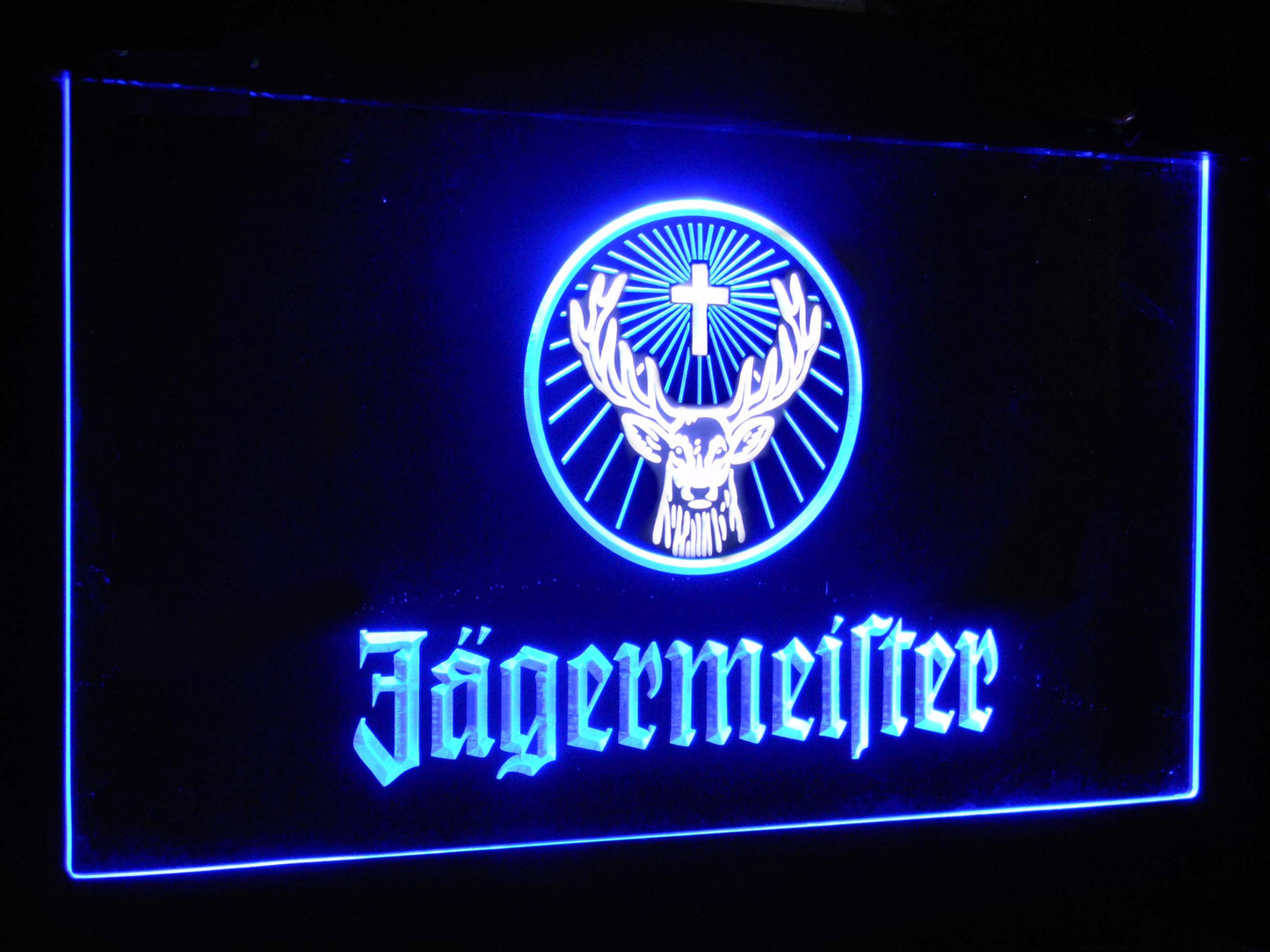 Jagermeister Deer Head Dual Color Led Neon Light Signs st6-a0288 by Woody Signs Co. - Handmade Crafted Unique Wooden Creative