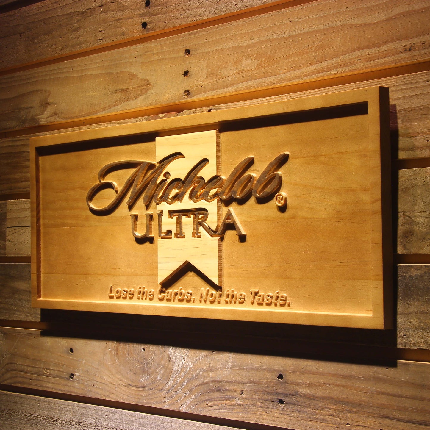 Michelob Ultra 3D Wooden Signs by Woody Signs Co. - Handmade Crafted Unique Wooden Creative