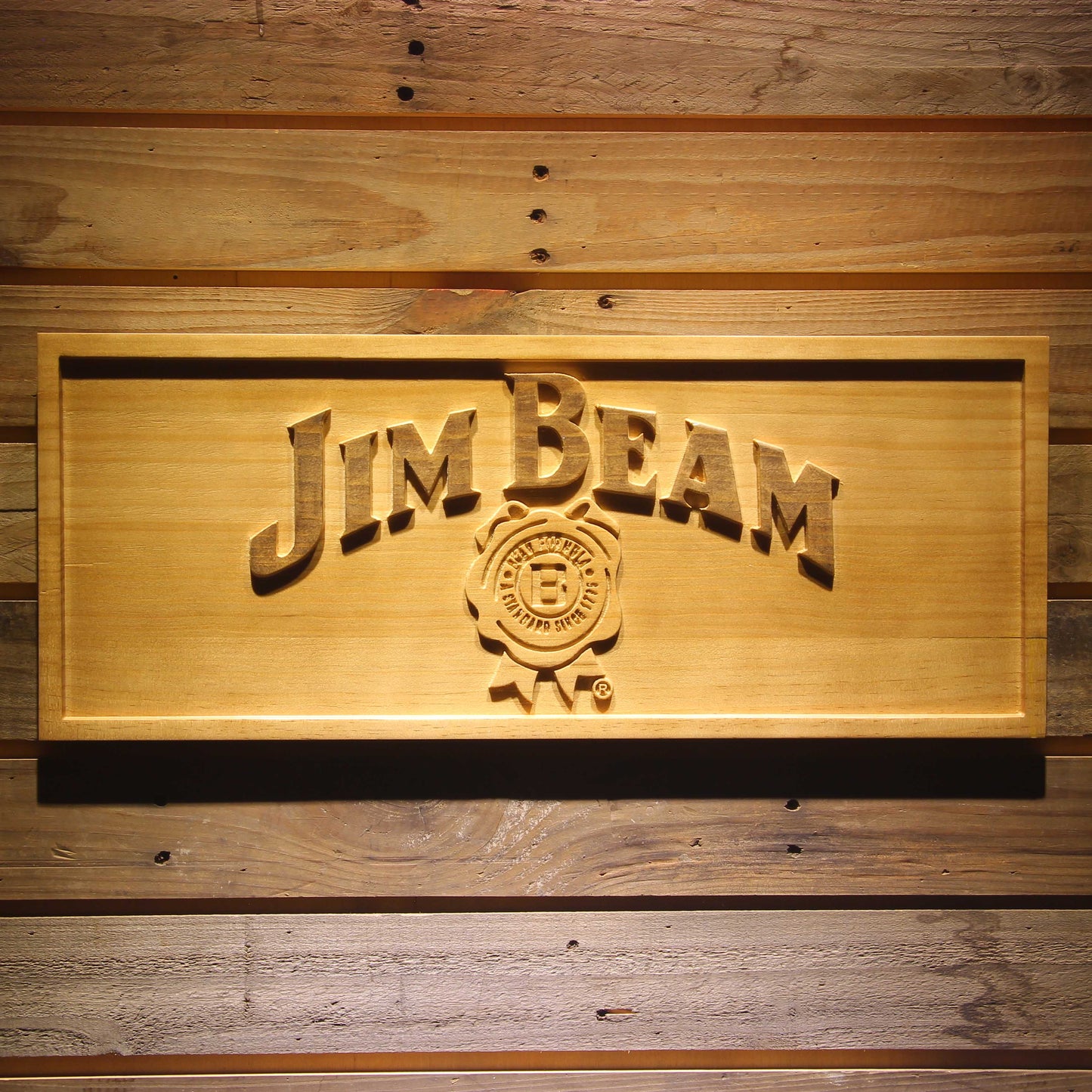 BEAM 3D Wooden Signs by Woody Signs Co. - Handmade Crafted Unique Wooden Creative