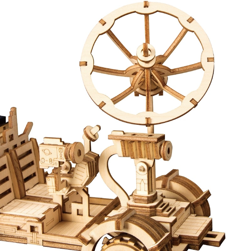 Moveable Moon Buggy Solar Energy 3D DIY Laser Cutting Wooden Gift for LS401 (Moon Buggy) by Woody Signs Co. - Handmade Crafted Unique Wooden Creative
