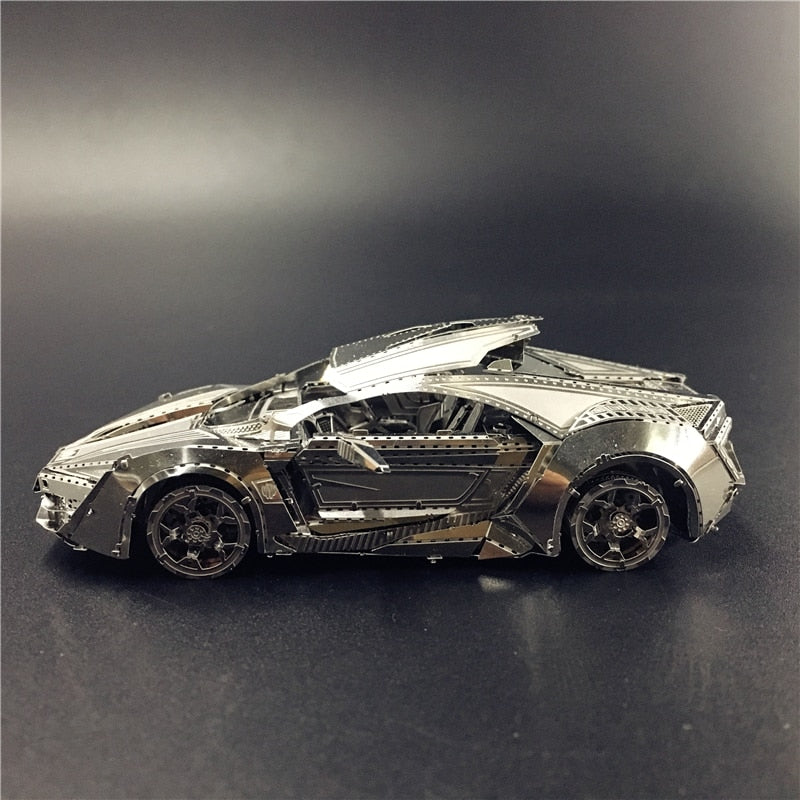 3D Metal model kit Hypersport Racing Car Model DIY 3D by Woody Signs Co. - Handmade Crafted Unique Wooden Creative